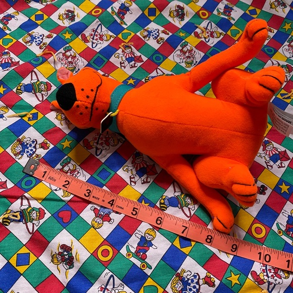Neon orange scooby doo plush toy - Picture 6 of 6